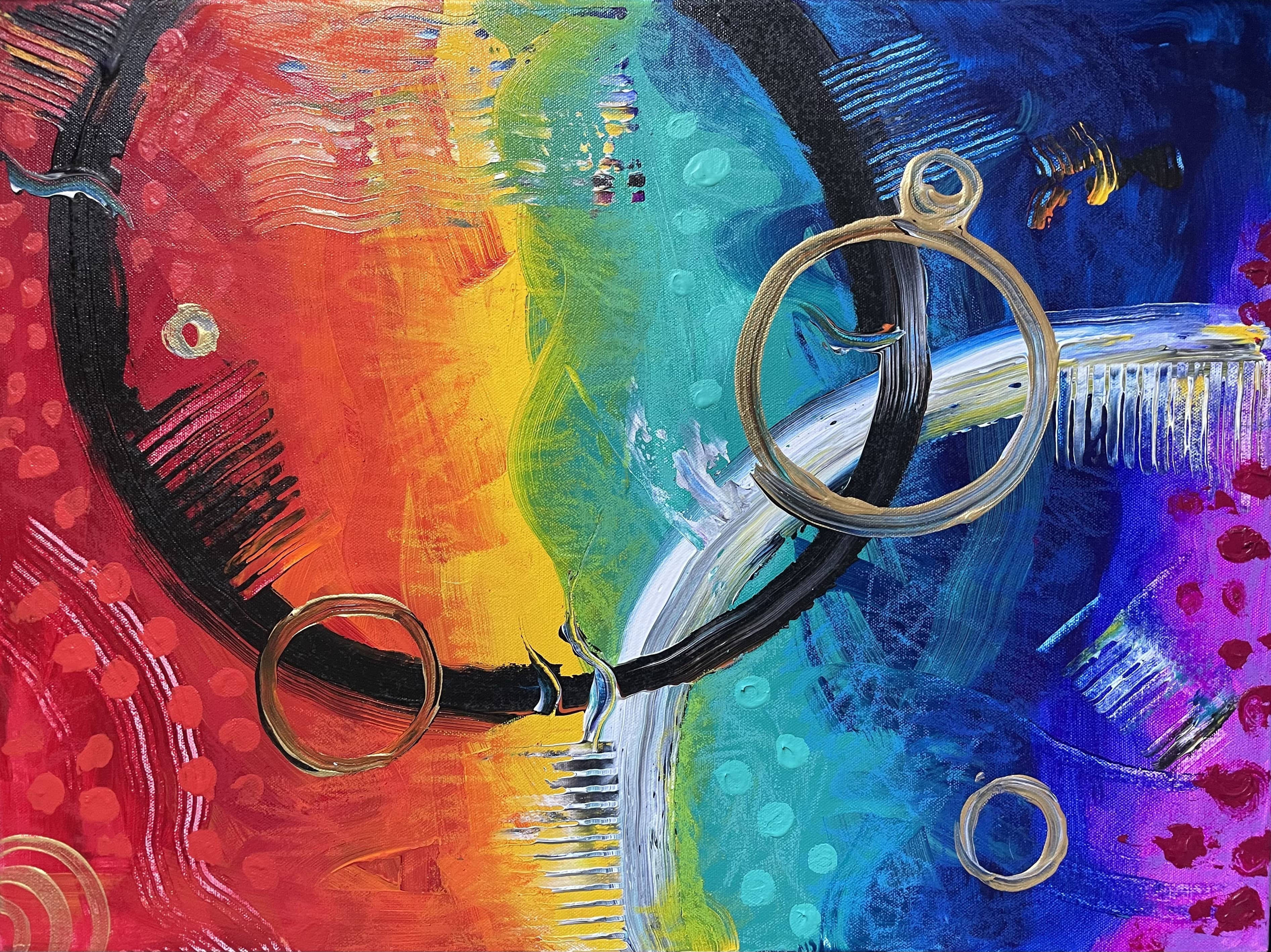 Noise” - Abstract Acrylic Painting - Lori Oswald - The Outdoorsy